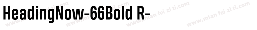 HeadingNow-66Bold R字体转换